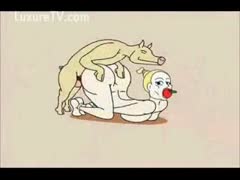 Funny animation video featuring a pig fucking a cartoon whore 